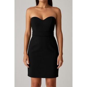 SHEIKE Black Strapless Sweetheart‎ Bodycon Mini Dress US 4
